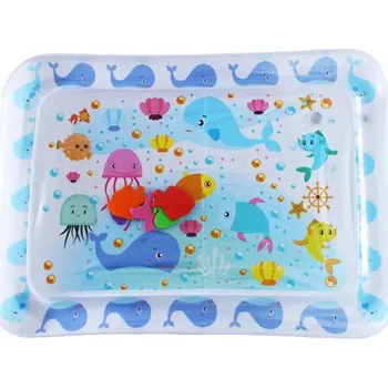 Dětská vodní hrací podložka 65x48 cm PVC nafukovací podložka pro batolata Rozvoj motoriky Hra na bříšku Letní aktivita pro kojence