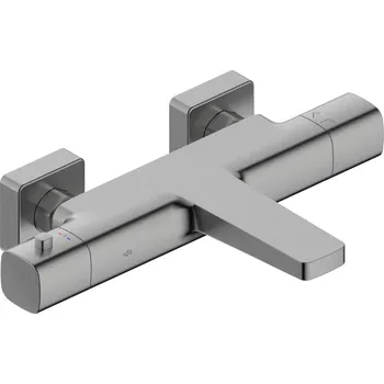 Vodovodní baterie KFA Armatura Malaga vanová baterie na stěnu s termostatem grafitová 5754-010-61