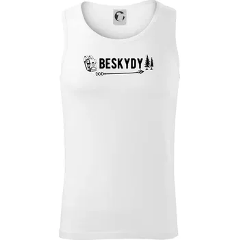 Beskydy nápis - Tílko pánské Core - M ( Bílá )