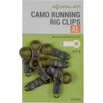 KORUM Spojka Camo Running Rig Clips Small 8ks (K0310025)