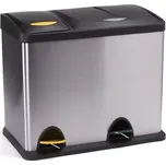 MSV TRI SELECTIF pedálový koš na tříděný odpad 8 L + 18 L kartáčovaná nerez ocel (3700281003154)