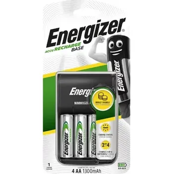 Energizer nabíječka - Base + 4xAA Universal 1300 mAh (7638900421422)
