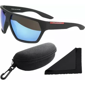 Sluneční brýle Polarized Brýle sluneční 261 - obroučky černé - skla modrá zrcadlová (56.053)