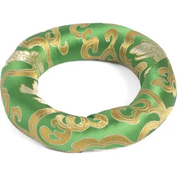 Perkuse Polštářek pod tibetskou mísu ø 12 cm zelený (vhodný na mísu o průměru 14 - 18 cm)