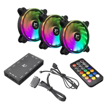 PC ventilátor White Shark 1262-04-V NEBULA Kit 3ks černá (NEBULA)