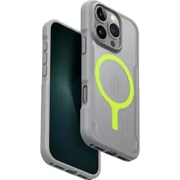 Pouzdro na mobilní telefon UNIQ Combat Active MagClick ochranný kryt na Apple iPhone 16 Pro šedá (8886463691847)