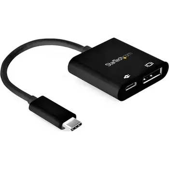 Notebook StarTech adaptér USB-C na DisplayPort Power Delivery USB-C 60W černá (CDP2DP14UCPB)