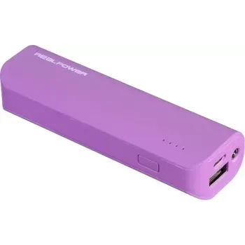 Powerbanka RealPower PB-2600 fialová (4040895493170)