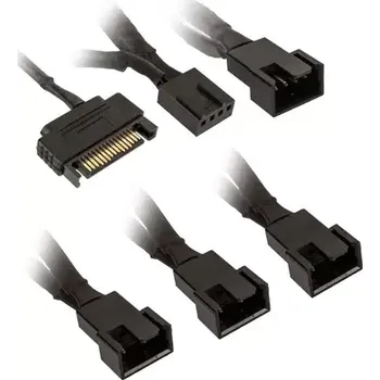 Počítačový zdroj Kolink Rozbočovače ventilátoru 1-4 PWM - 35cm (opletený) černá (PGW-AC-KOL-113)