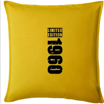 Polštář Limited edition 1960 pruh - Polštář 50x50 - 50x50 - Pouze potah ( Žlutá )