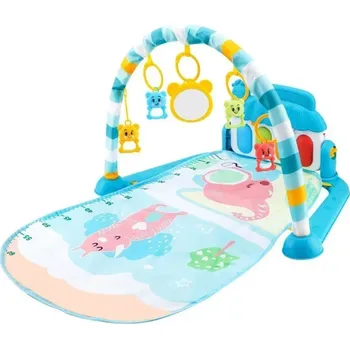 Dětská hudební hrací podložka 72x47x40 cm Světelná interaktivní podložka s říkankami a aktivitami pro miminka 0–36 měsíců Vývoj motoriky