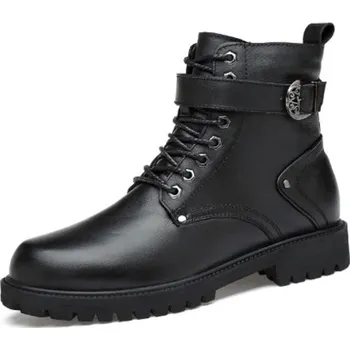 Pánská zimní obuv Pánské zimní kotníkové boty s přezkou 45