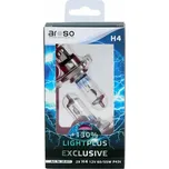 Aroso Autožárovky Light Plus H4 12V 60/55W P43t sada 2ks - svítivost plus 130% (20.411)