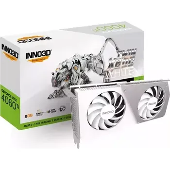 Grafická karta INNO3D GeForce RTX 4060 Ti Twin X2 OC White 8GB (N406T2-08D6X-171153W)