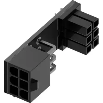 Kabel do PC Singularity Computers Shift 6-Pin PCIE 90° adaptér černá (SC-A-90-PCIE6)