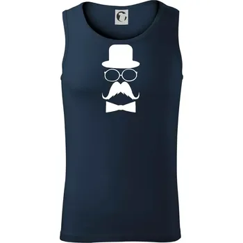 Mustache pán - Tílko pánské Core - 2XL ( Námořní modrá (velmi tmavá - téměř černá) )