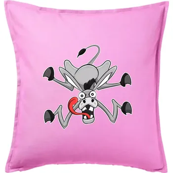 Polštář Splašený kůň - Polštář 50x50 - 50x50 - Pouze potah ( Růžová )