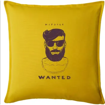 Polštář Hipster wanted - Polštář 50x50 - 50x50 - Pouze potah ( Žlutá )