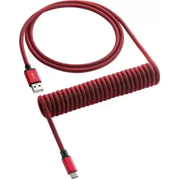 Kabel do PC CableMod Classic Coiled Keyboard Cable USB-C - USB-A 1.5m Republic Red (CM-CKCA-CR-KR150KR-R)