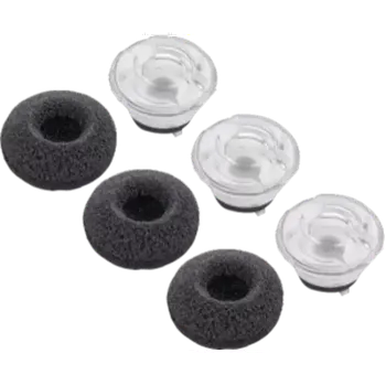 Sluchátka Poly 85S06AA - Souprava špiček do ucha pro sluchátka s mikrofonem - malá - černá (balení 3) (85S06AA)