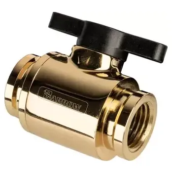Instalatérský materiál Barrow G1/4 (F) Kulový ventil 10mm zlatá (TLQFS-V1 go b)
