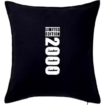 Polštář Limited edition 2000 pruh - Polštář 50x50 - 50x50 - Pouze potah ( Černá )