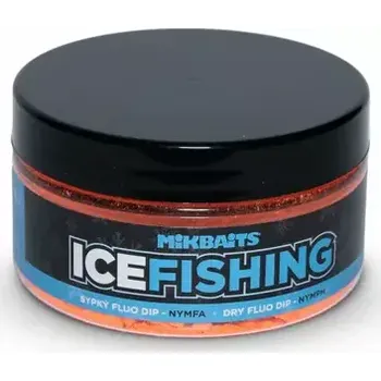 Návnadové aroma Mikbaits Sypký fluo dip Ice Fishing Range Nymfa 100ml (MD0071)