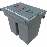 Elletipi SQUARE 2.0 24+24 L Výsuvný vestavný odpadkový koš (INC5045B) (8055060940782)