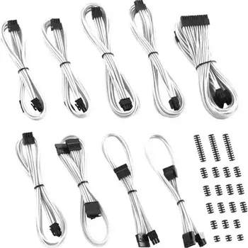 Kabel do PC CableMod Classic ModMesh C-Series Kabel Kit pro Corsair Rmi RMx - bílá (CM-CSR-CKIT-NKW-R)