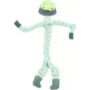 Hračka pro psa animALL Hračka Mr.Roper Krokodýl kůže+lano 78 cm/16 mm (110309)