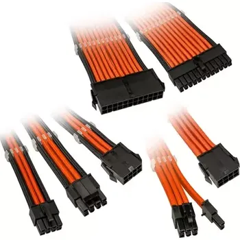 Počítačový zdroj Kolink Prodlužovací sada opletených kabelů Core Adept oranžová (COREADEPT-EK-ORN)