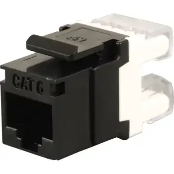 Síťový konektor Solarix zařezávací keystone CAT6 (SXKJ-6-UTP-BK)