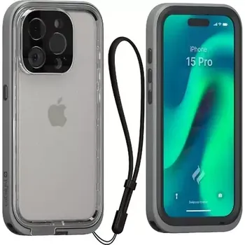 Pouzdro na mobilní telefon Catalyst Total Protection ochranný kryt pro Apple iPhone 15 Pro šedá (CATIPHO15GRYMP)