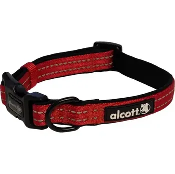 Obojek pro psa Alcott Adventure zářivě červená - velikost S (AC-00284)