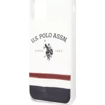 Pouzdro na mobilní telefon U.S. Polo TPU Tricolor Blurred Kryt pro Apple iPhone 11 Pro bílá (3700740474532)
