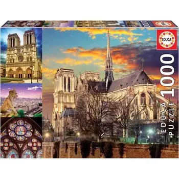 Puzzle EDUCA Puzzle Notre Dame koláž (18456)