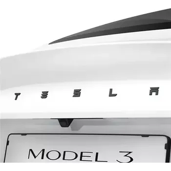 Polep vozidla Spigen Tesla Rear Emblem Logo Full Cover - Tesla Model 3 2024 černá (ACP08549)