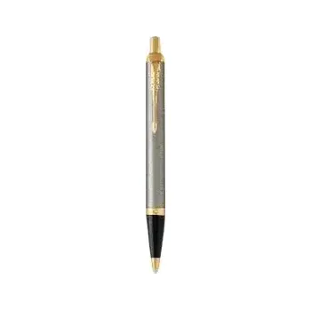 Parker Im Brushed Metal Gold Trim Medium (1975559)
