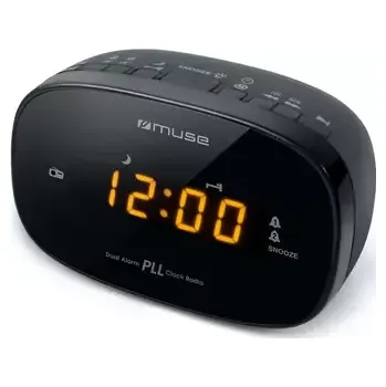 Budík Muse M-150 CR černá (M-150CR)