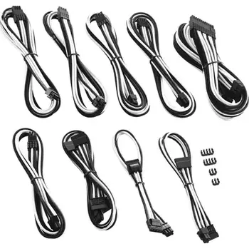 Kabel do PC CableMod PRO ModMesh C-Series Kabel Kit pro Corsair AXi HXi RM - černo-bílá (CM-PCSI-FKIT-NKKW-R)