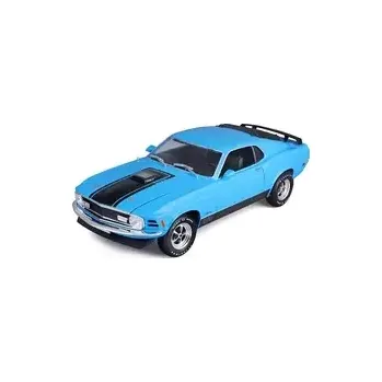 autíčko Maisto Ford Mustang Mach 1 1970 modrá (101231453B)