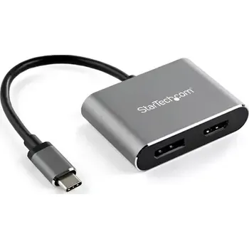 Notebook StarTech adaptér USB-C na HDMI 2.0 DisplayPort 1.2 stříbrná (CDP2DPHD)