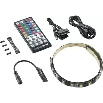 LED páska CableMod WideBeam Hybrid LED Strip 60cm - RGB W LED (CM-LED-60-D60RGBW-R)