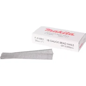 Spojovací materiál Makita F-31883 kolářské hřebíky 25mm (5000 ks) (F-31883)
