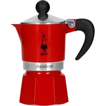 Moka konvice Bialetti RAINBOW konvička na 1 šálek 50 ml červená (4961)