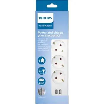 Prodlužovací kabel Philips SPN3032WA/58 bílá (SPN3032WA/58)