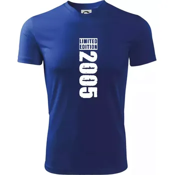 Chlapecké oblečení Limited edition 2005 pruh - Dětské triko sportovní (dresovina) - 134 cm/8 let ( Královská modrá )