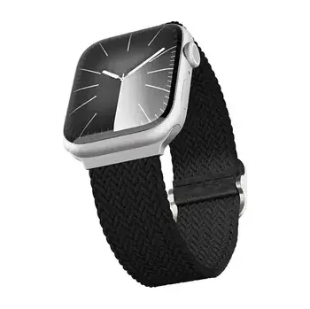 Řemínek na hodinky Epico Textilní pletený řemínek pro Apple Watch 42/44/45 mm černá (63418141300001)