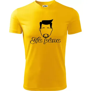 Chlapecké tričko Na pána - Dětské triko sportovní (dresovina) - 122 cm/6 let ( Žlutá )