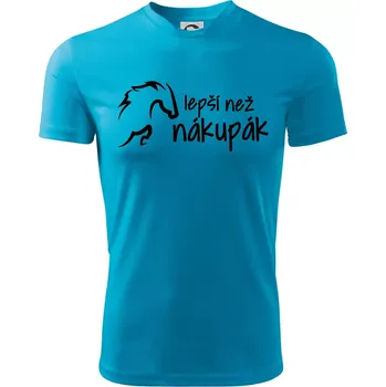 Lepší než nákupák - Dětské triko sportovní (dresovina) - 146 cm/10 let ( Světlý tyrkys )